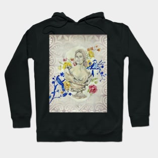 Charlotte and blue birds Hoodie